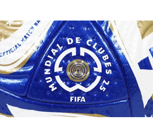 Футбольний м'яч Adidas World Cup USA 2025 Finale OMB розмір 5, синьо-золотий