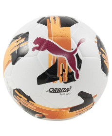 М'яч футбольний Puma Orbita 5 FUSION Lite 350 розмір 5, біло-оранжевий