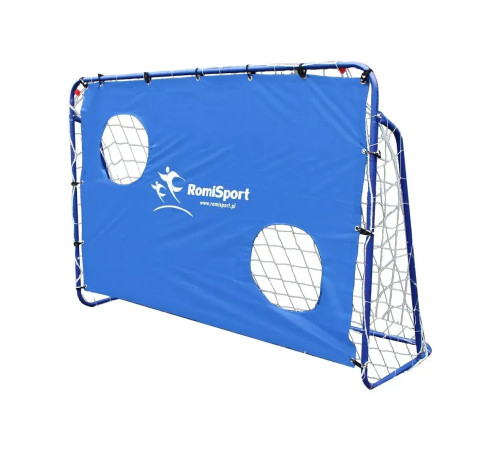 Ворота тренувальні для точності RomiSport, 213 × 152 см, сині