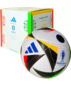М'яч футбольний Adidas Euro24 Fussballliebe IN9369 розмір 4, чорно-білий