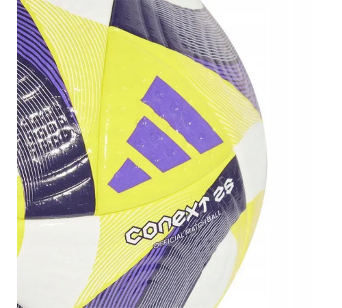 Футбольний м'яч Adidas Conext 25 PRO OMB розмір 5, фіолетово-жовтий
