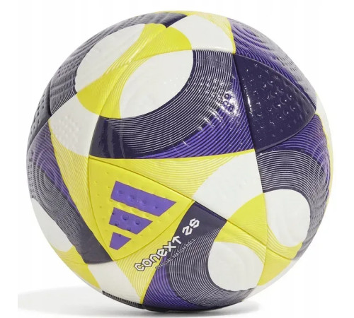Футбольний м'яч Adidas Conext 25 PRO OMB розмір 5, фіолетово-жовтий