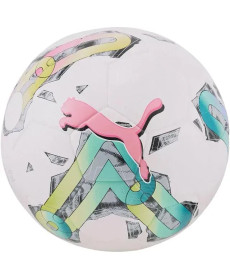 М'яч футбольний Puma Orbita 5 TB Hardground розмір 5, біло-рожевий