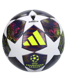 Футбольний м'яч Adidas UCL League Junior 290g 2026 Budapest, розмір 5, фіолетово-білий