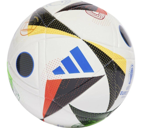 М'яч футбольний Adidas Euro24 Fussballiebe League J350 IN9376 розмір 5, біло-чорний