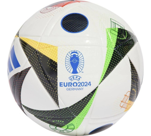 М'яч футбольний Adidas Euro24 Fussballiebe League J350 IN9376 розмір 5, біло-чорний