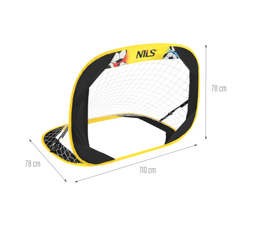 Саморозкладні футбольні ворота NILS BR2415