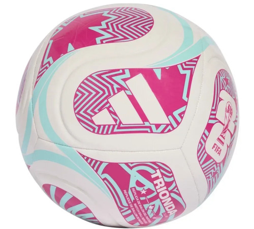 Футбольний м'яч Adidas FIFA World Cup 26™ Trionda Club розмір 5, біло-рожевий