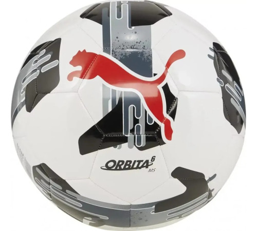 М'яч футбольний Puma Orbita 6 MS розімр 5, біло-чорний