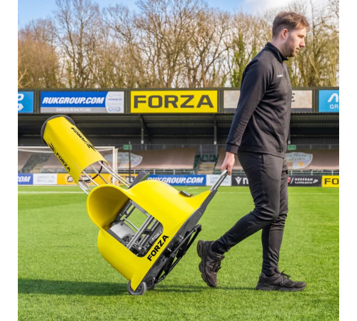 Тренажер для метання м'ячів FORZA BALL LAUNCHER з подачею, жовтий