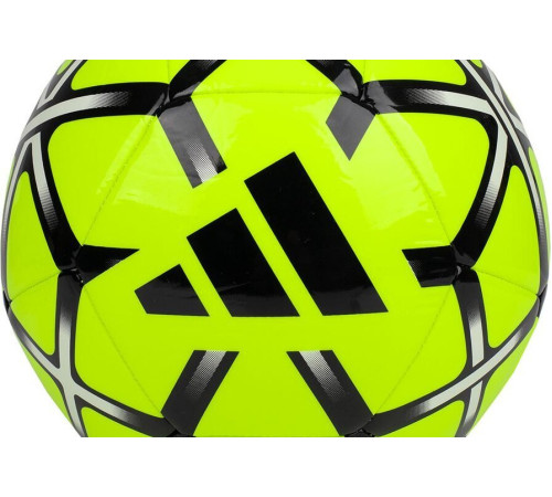 М'яч футбольний Adidas Starlancer Club IT6382 розмір 4, жовто-чорний М'яч футбольний Adidas Starlancer Club IT6382 розмір 4, жовто-чорний