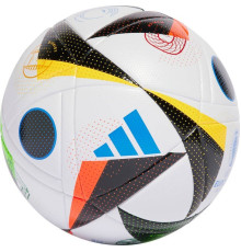 М'яч футбольний Adidas Euro24 Fussballiebe League IN9367 розмір 5, біло-чорний