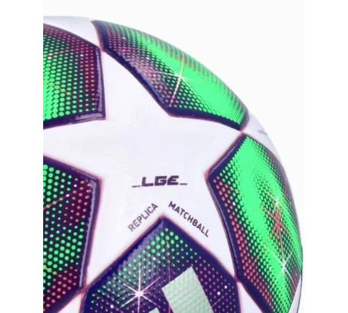 М'яч для футболу Adidas Finale 2026 W League розмір 5, зелено-фіолетовий