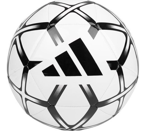 М'яч футбольний Adidas Starlancer Club IP1648 розмір 5, біло-чорний