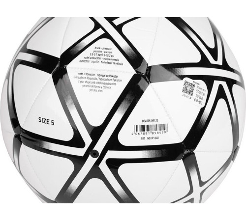 М'яч футбольний Adidas Starlancer Club IP1648 розмір 5, біло-чорний
