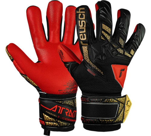 Рукавички воротарські Reusch Attrakt Freegel Silver Junior 5572235 7075 р.6,5, червоно-чорні Рукавички воротарські Reusch Attrakt Freegel Silver Junior 5572235 7075 р.6,5, червоно-чорні