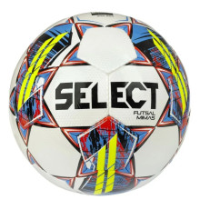 М'яч футзальний SELECT Futsal Mimas (FIFA Basic) v22 розмір 4, біло-синій