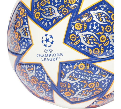 М'яч футбольний Adidas Junior UCL League Istanbul 290 HU1575 розмір 4, синьо-білий М'яч футбольний Adidas Junior UCL League Istanbul 290 HU1575 розмір 4, синьо-білий