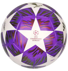 Футбольний м'яч Adidas UCL Training 25/26 Budapest розмір 5, біло-фіолетовий