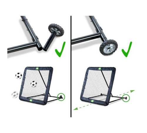 Сітка тренувальна для футболу Exit Kickback XL Rebounder 164 х 164 см, чорна
