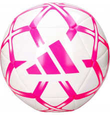 М'яч футбольний Adidas Starlancer Club TRN розмір 5, біло-рожевий