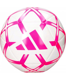 М'яч футбольний Adidas Starlancer Club TRN розмір 5, біло-рожевий