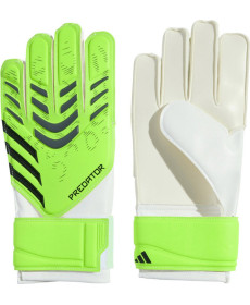 Рукавички воротарські Adidas Predator Training limonkowe JN5362 р. 4, біло-зелені