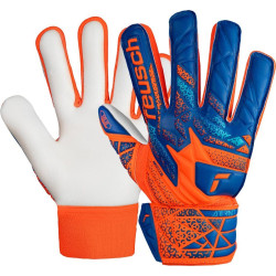 Рукавички воротарські Reusch Attrakt Starter Solid Finger Support Junior 5472511 2290 р.7,5, помаранчево-сині