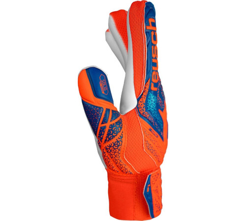 Рукавички воротарські Reusch Attrakt Starter Solid Finger Support Junior 5472511 2290 р.7,5, помаранчево-сині