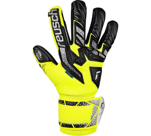 Рукавички воротарські Reusch Attrakt Freegel Silver 5570235 2025 р.8,5, жовто-чорні Рукавички воротарські Reusch Attrakt Freegel Silver 5570235 2025 р.8,5, жовто-чорні