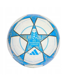 Футбольний м'яч Adidas UCL Training 25/26 League Stage розмір 3, біло-блакитний