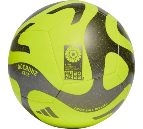 М'яч футбольний Adidas BALL Oceauz Club Ball HZ6932 розмір 4, жовто-чорний М'яч футбольний Adidas BALL Oceauz Club Ball HZ6932 розмір 4, жовто-чорний