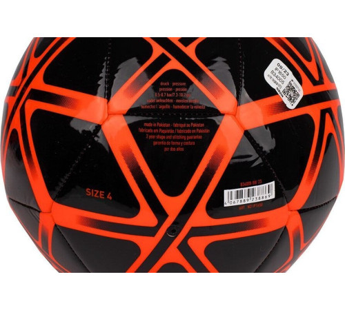 М'яч для футболу Adidas Starlancer Club чорний та червоний IP1650 5 М'яч для футболу Adidas Starlancer Club чорний та червоний IP1650 5