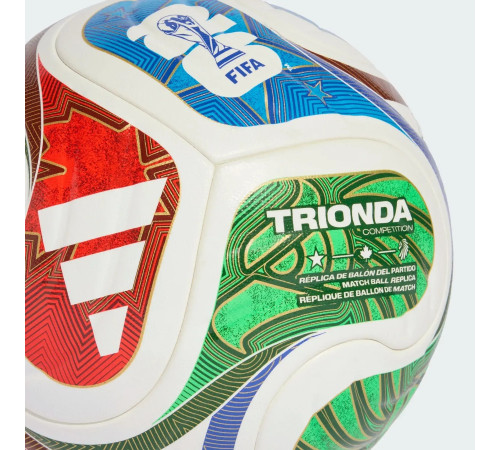 Футбольний м'яч Adidas FIFA World Cup 26 Trionda Competition Ball розмір 5, біло-червоний