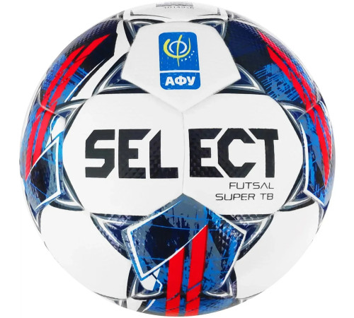 М'яч футзальний Select FUTSAL SUPER TB v22 АФУ розмір 4, біло-синій