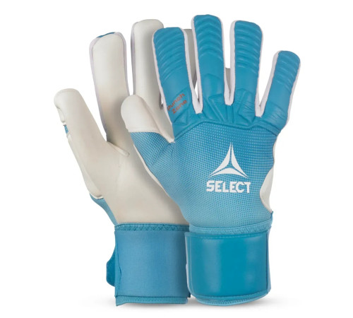 Рукавички воротарські Select Goalkeeper Gloves 33 Allround розмір 8,5 (18.5см), біло-блакитний