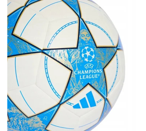 Футбольний м'яч Adidas UCL Training 25/26 League Stage розмір 5, біло-голубий