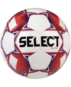 М'яч футбольний Select FB CLAVA розмір 5, біло-червоний