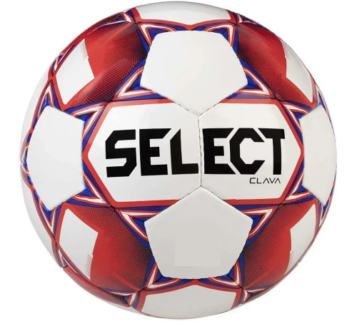 М'яч футбольний Select FB CLAVA розмір 5, біло-червоний