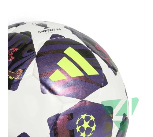 М'яч футзальний Adidas Final 26 Budapest SALA PRO розмір 4, біло-фіолетовий