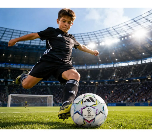 М'яч футбольний Adidas UEFA Champions League 26/27 J350 розмір 5, різнокольоровий