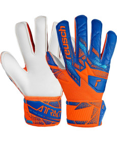 Рукавички воротарські Reusch Attrakt Solid Finger Support Junior 5472510 2290 р.8, синьо-помаранчеві