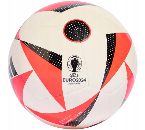 Футбольний м'яч Adidas Fussballliebe Euro 2024 Club розмір 5, біло-червоний