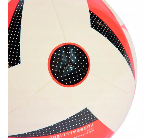 Футбольний м'яч Adidas Fussballliebe Euro 2024 Club розмір 5, біло-червоний