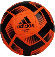 М'яч футбольний Adidas Starlancer Club Ball IA0973 розмір 4, чорно-помаранчевий