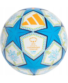 Футбольний м'яч Adidas UWCL League 2025 Munich розмір 5, біло-блакитний