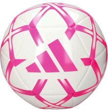 М'яч футбольний Adidas Starlancer Club IP1646 розмір 4, біло-рожевий