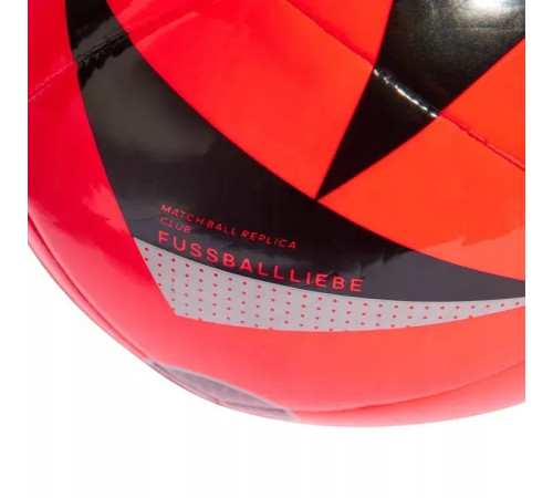 Футбольний м'яч Adidas Fussballliebe Euro 2024 Club розмір 5, червоно-чорний