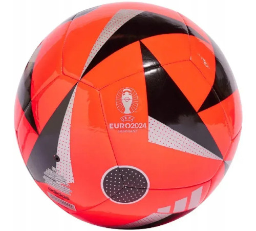 Футбольний м'яч Adidas Fussballliebe Euro 2024 Club розмір 5, червоно-чорний