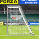 Ворота футбольні FORZA Steel42 300 х 200 см, сірі